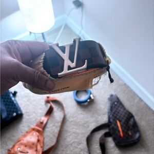 Louis Vuitton Brown and Gold Monogram Key Holder